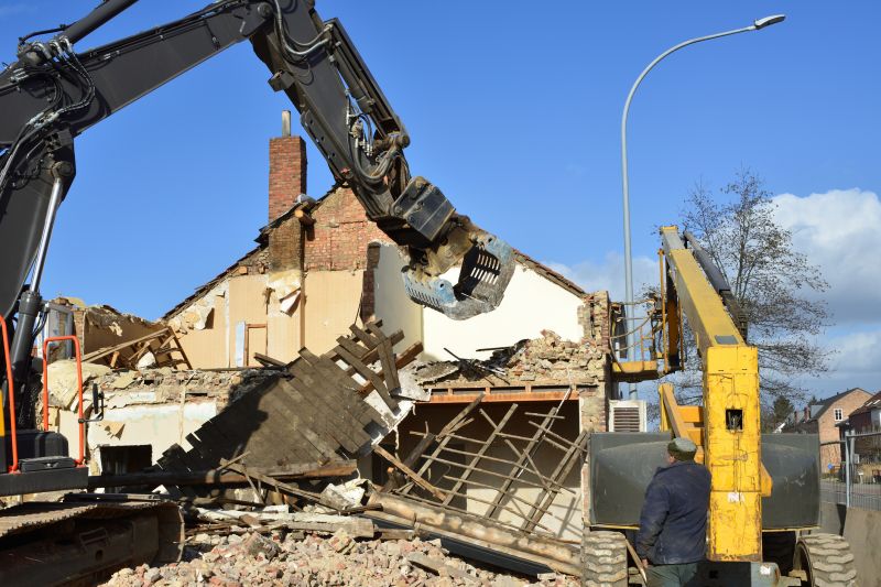 Demolition Equipment in Summer